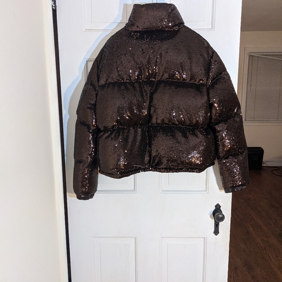 Moncler Puffer Sequin Coat - Picture 8 of 10